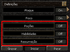 Botões premium